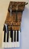 Upcycled Piano Key Rack - One of a Kind 