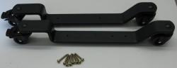Schwarz 320 mm PU-Rolle mit Bremse 