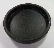 Untersetzer 70 mm  schwarz -Polycarbonat 