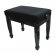 Piano bench black polish - velvet black 