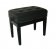 Piano bench black polish - skay black 